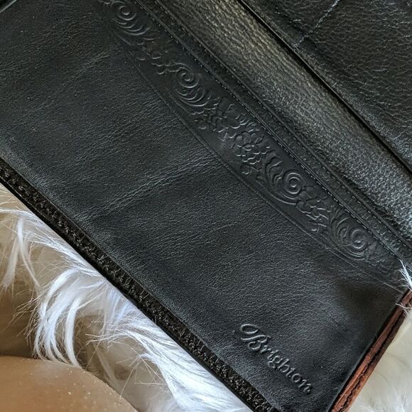 Brighton black & brown leather wallet silver hardware - Picture 8 of 11